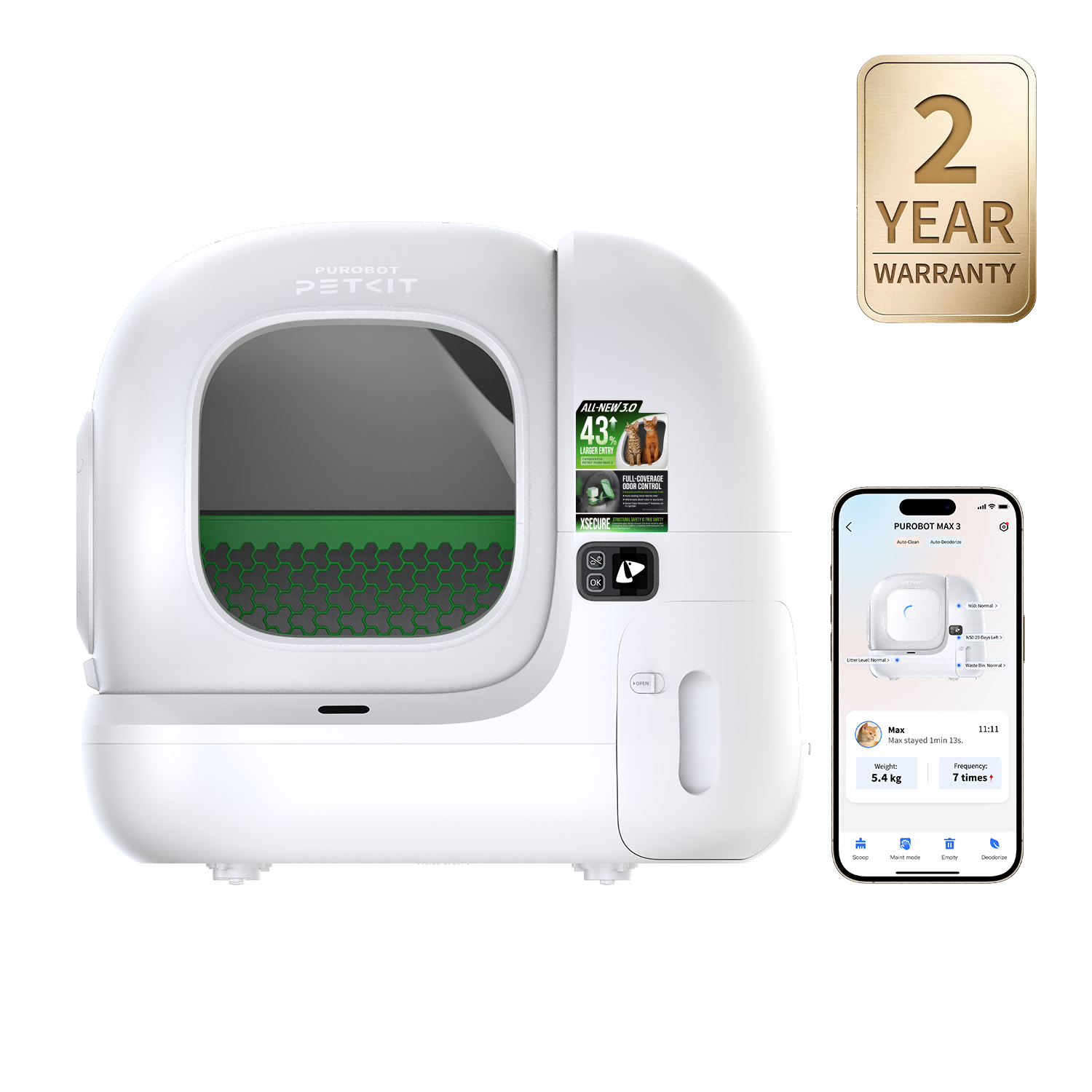 Purobot Max 3 Automatic Cat Litter Box