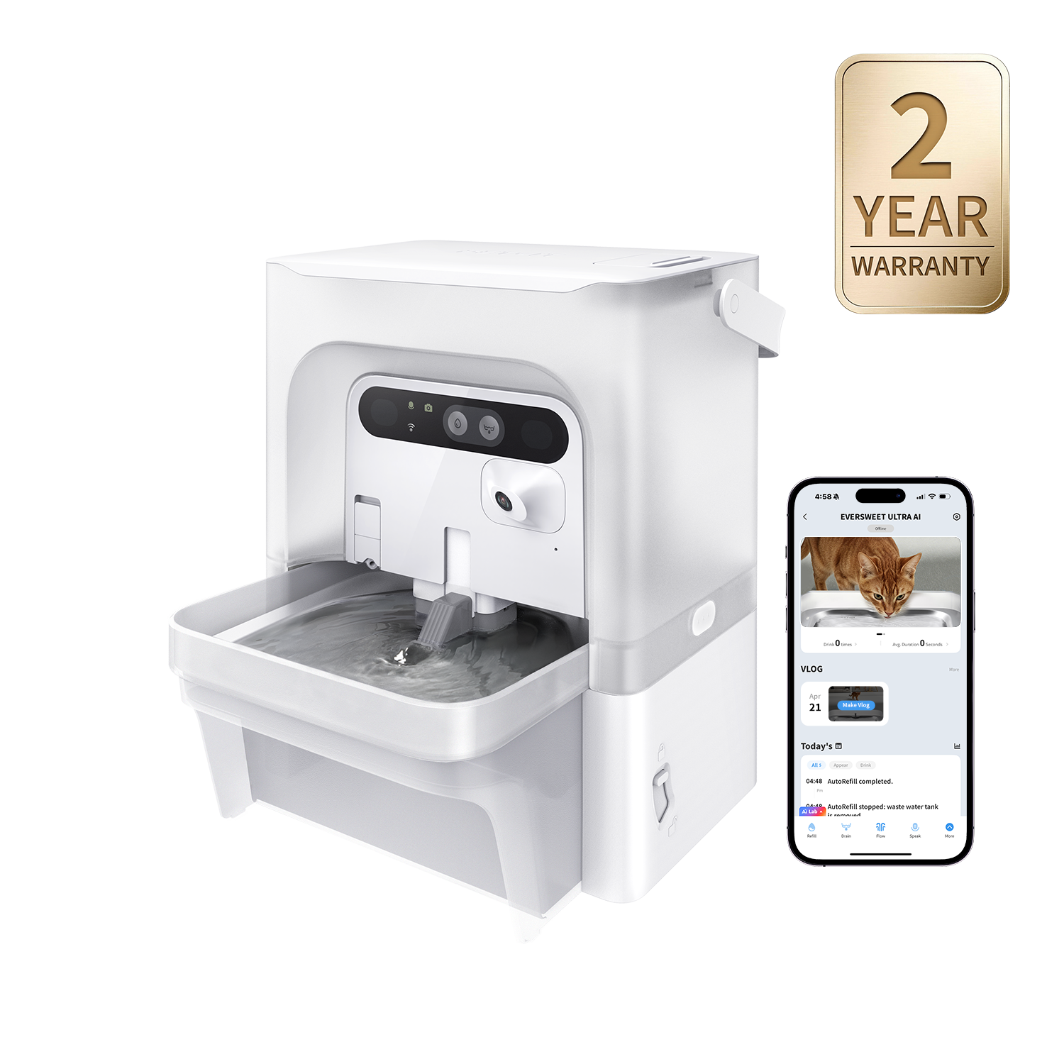 EverSweet Ultra with Camera Pet Water Fountain