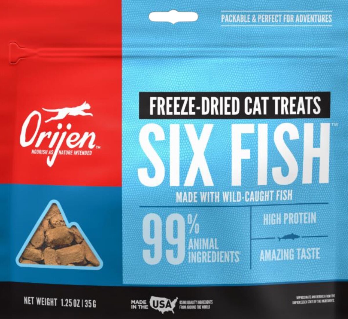 Six-Fish Freeze-Dried Cat Treats