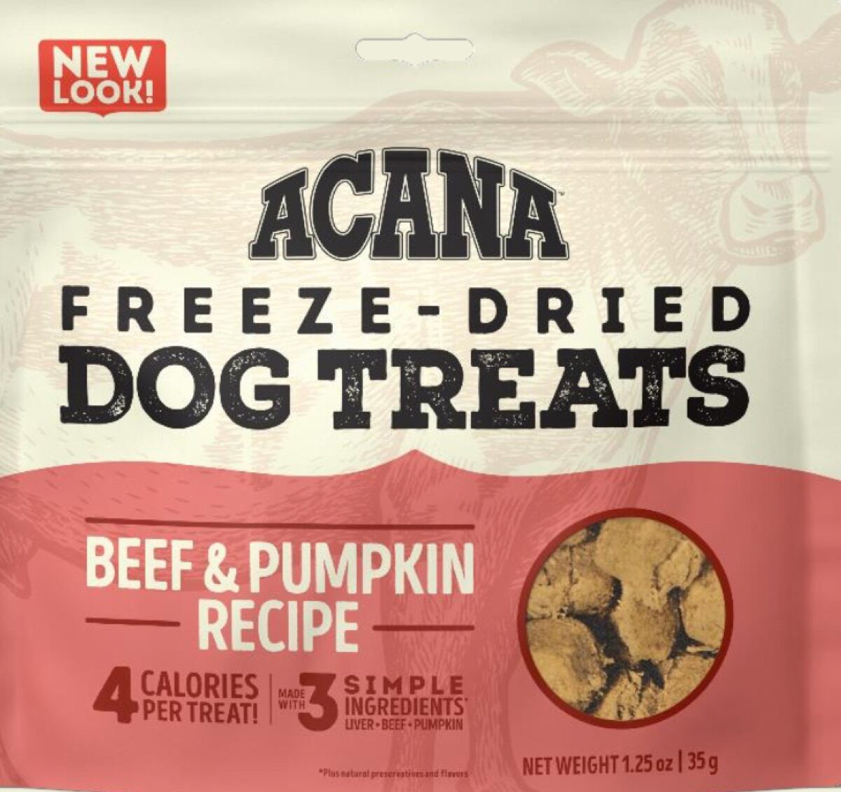 Beef and Pumpkin Freeze-Dried Dog Treats
